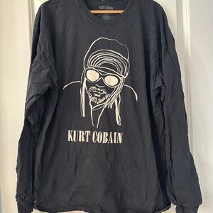 Nirvana Black Long-Sleeve Graphic Tee
